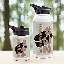 Hockey Personalized Double-Wall Vacuum Insulated Water Bottle - 34280