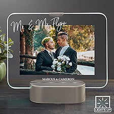 Mx. Title Personalized Light Up Glass LED Wedding Frame - 34285