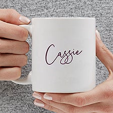 Trendy Script Name Personalized Coffee Mugs - 34322