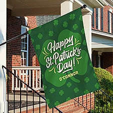 St. Patricks Day Personalized House Flags - 34364