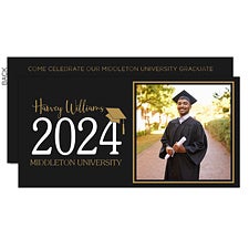 Classic Graduation Personalized Party Invitation - 34434