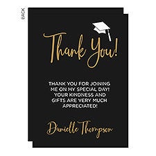 Classic Graduation Personalized Thank You Cards  - 34435