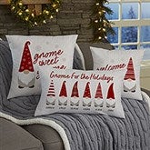 Gnome Family Personalized Lumbar Throw Pillow - 34448