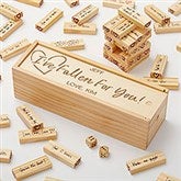 Our Love Personalized Jumbling Tower Game with Wood Case - 34481