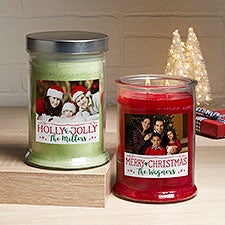 Holiday Phrases Personalized Candle Jar - 34518