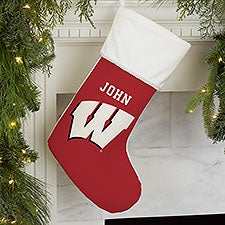 NCAA Wisconsin Badgers Personalized Christmas Stocking  - 34543