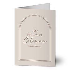 Natural Love Personalized Wedding Greeting Card  - 34647