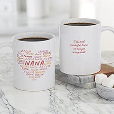 Grateful Heart Personalized Ceramic Coffee Mugs - 34657