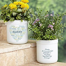 Grateful Heart Personalized Outdoor Flower Pot  - 34686