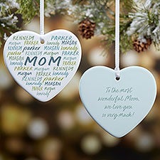 Grateful Heart Personalized Heart Ornaments - 34695