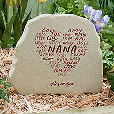 Grateful Heart Personalized Standing Garden Stone - 34700