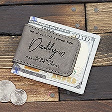 Love That You're My Dad Personalized Magnetic Money Clip  - 34743