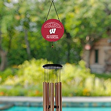 NCAA Wisconsin Badgers Personalized Wind Chimes  - 34788