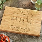 Connected By Love Personalized Bamboo Cutting Boards  - 34857