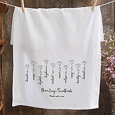 Connected By Love Personalized Tea Towels - 34859