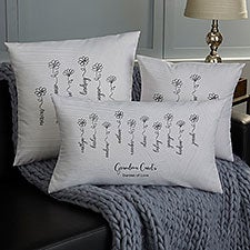 Garden Of Love Personalized Throw Pillows - 34865