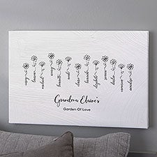 Garden Of Love Personalized Canvas Prints - 34868