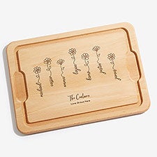 Garden Of Love Personalized Maple Cutting Boards - 34874