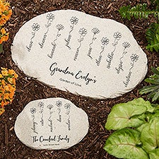 Garden Of Love Personalized Round Garden Stones - 34881