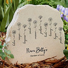 Garden Of Love Personalized Standing Garden Stone  - 34882