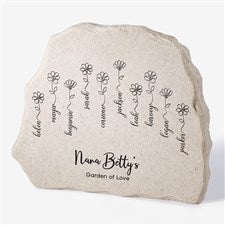 Garden Of Love Personalized Standing Garden Stone  - 34882
