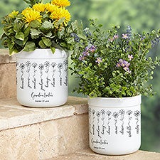 Garden Of Love Personalized Outdoor Flower Pot - 34884