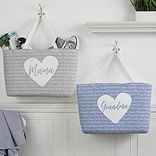 Family Heart Personalized Tote Bag  - 34904