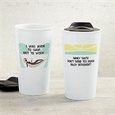 I'm Retired Personalized Double-Wall Ceramic Travel Mug - 34970