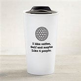 Choose Your Icon Personalized Ceramic Sports Travel Mug  - 34972