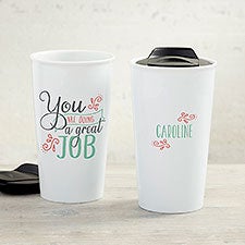 Daily Cup of Inspiration Personalized Ceramic Travel Mug - 35014