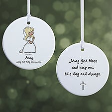 Communion Girl philoSophies Personalized Ornaments - 35066