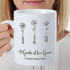 Garden Of Love Personalized 30 oz. Oversized Coffee Mug  - 35110