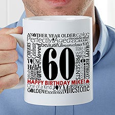 Another Year Has Gone By Personalized Oversized Coffee Mugs - 35118