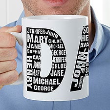 Repeating Name For Him Personalized 30 oz Oversized Coffee Mug - 35126