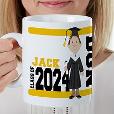 Graduation Characters Personalized 30oz Oversized Coffee Mug - 35163
