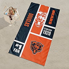 Chicago Bears NFL Personalized Beach Towel  - 35182D