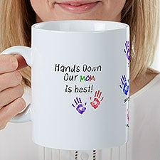 Hands Down Personalized 30 oz. Oversized Coffee Mug  - 35189