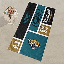 Jacksonville Jaguars NFL Personalized Beach Towel  - 35214D