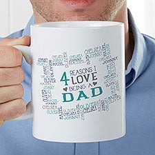 Reasons Why For Him Personalized 30 oz. Oversized Coffee Mug s - 35233