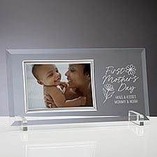 First Mothers Day Personalized Glass Picture Frame  - 35238