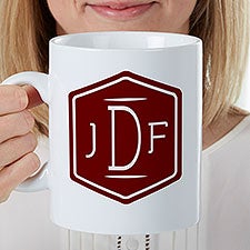 Classic Monogram Personalized 30 oz Oversized Coffee Mug  - 35243