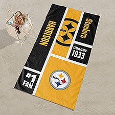 Pittsburgh Steelers NFL Personalized Beach Towel  - 35244D