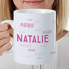 Hello! My Name Is Personalized 30 oz. Oversized Coffee Mug  - 35252