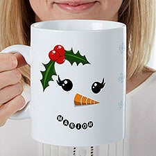 Snowman Character Personalized Christmas 30 oz. Oversized Coffee Mug  - 35279