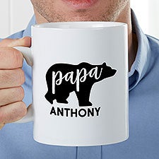 Papa Bear Personalized 30 oz. Oversized Coffee Mug  - 35283
