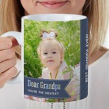 Dear... Personalized Photo 30 oz. Oversized Coffee Mug  - 35290