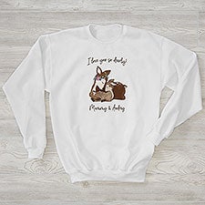 Parent & Child Deer Personalized Adult Sweatshirts - 35346