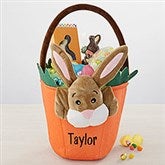 Bunny & Carrot Personalized Easter Basket - 35403