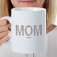 Floral Mom philoSophies Personalized 30 oz. Oversized Mug  - 35425