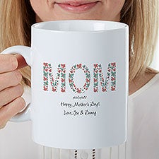 Floral Mom Photo philoSophies Personalized 30oz Coffee Mug  - 35426